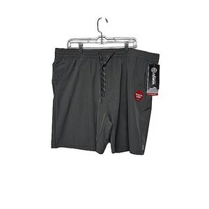 Wrangler ATG Mens Gym to Trail Shorts Gray XL Moisture Wicking Built-In Liner